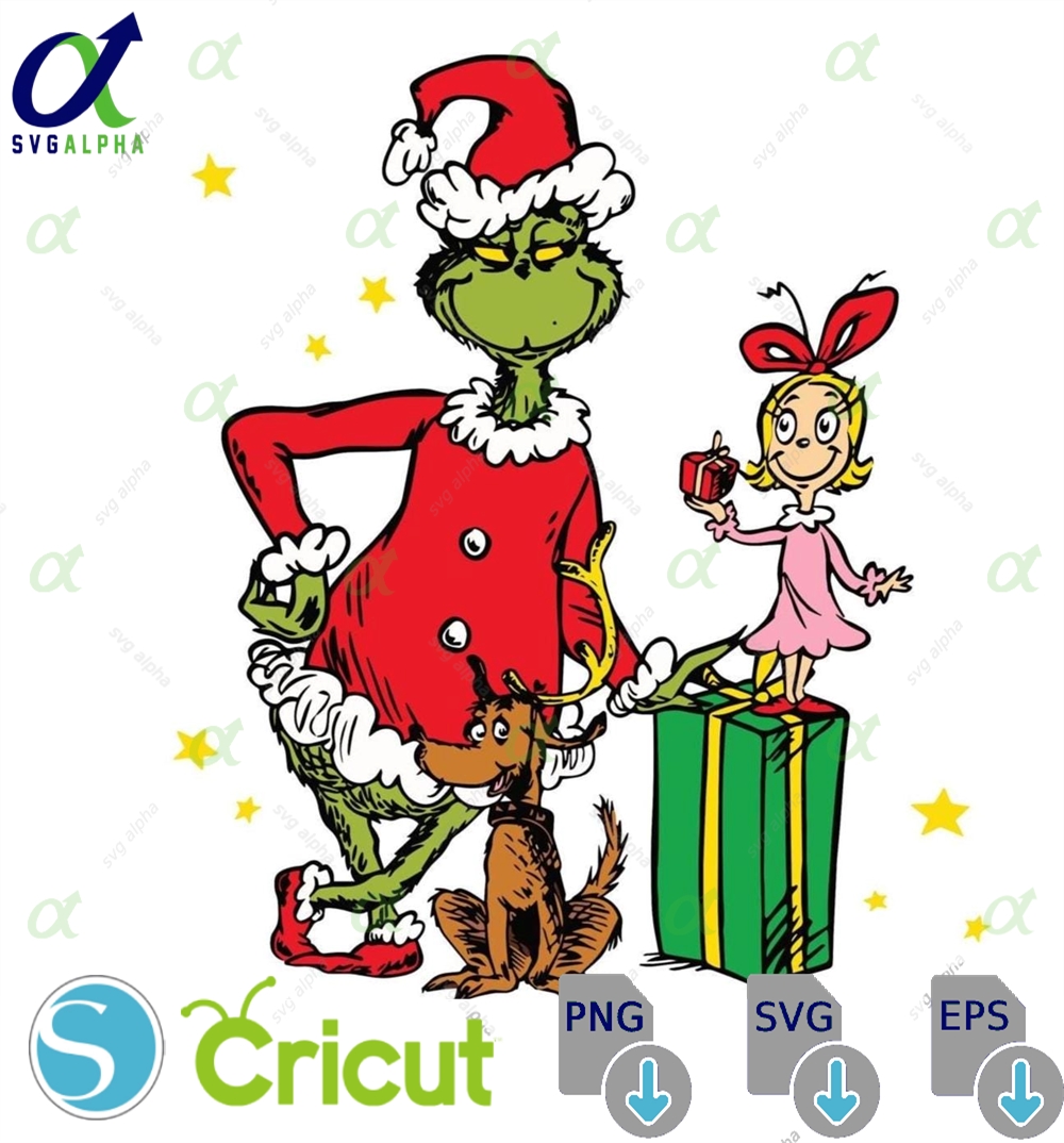 Grinch Cindy Lou Christmas Png Dr Seuss Holiday Clipart Digital Download